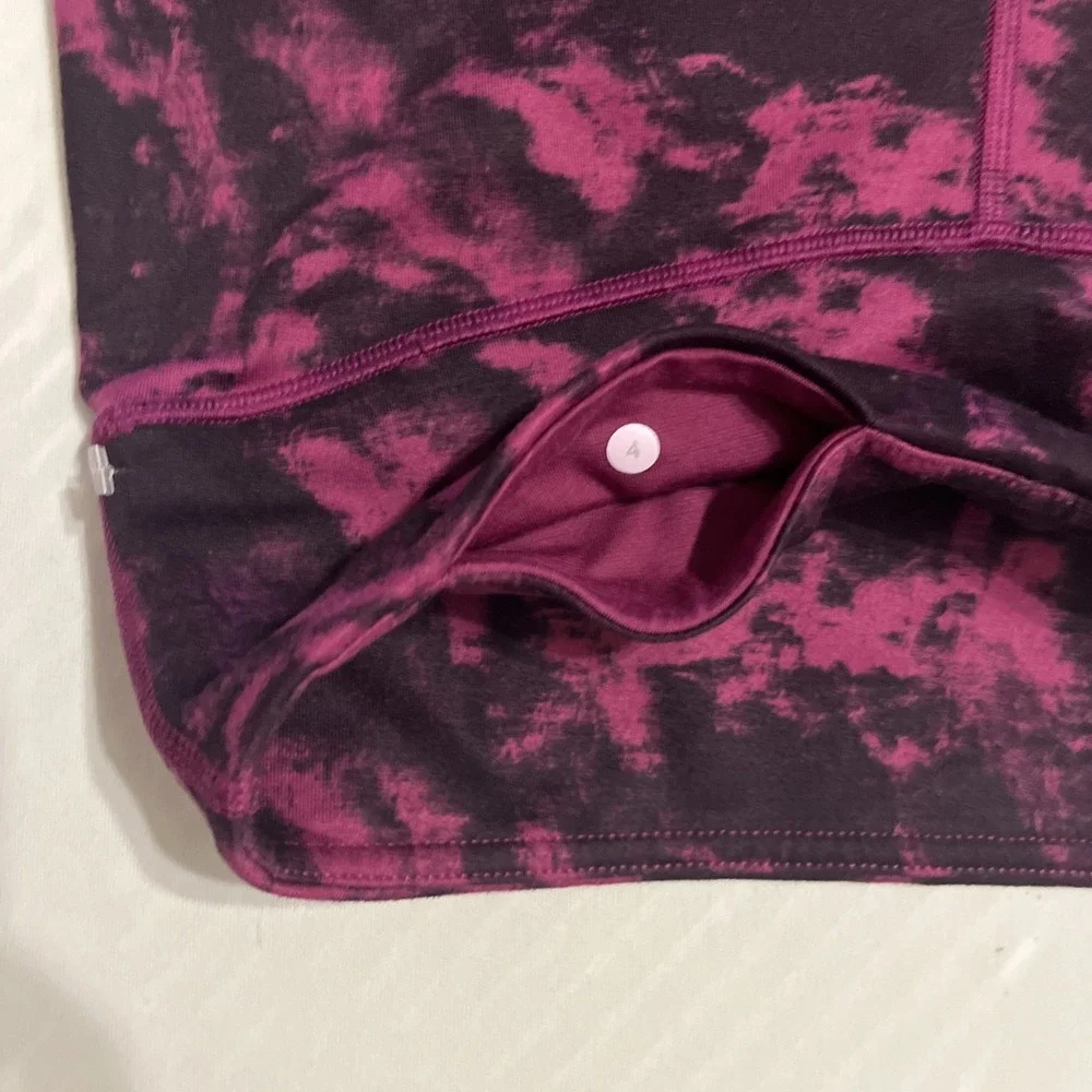 Lululemon Women's Purple Black Tie Dye High Rise Leggings Athletic Pants